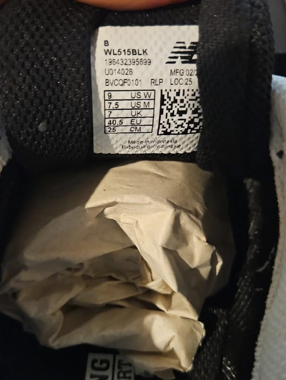 New Balance Black and White Women's Casual Sneaker